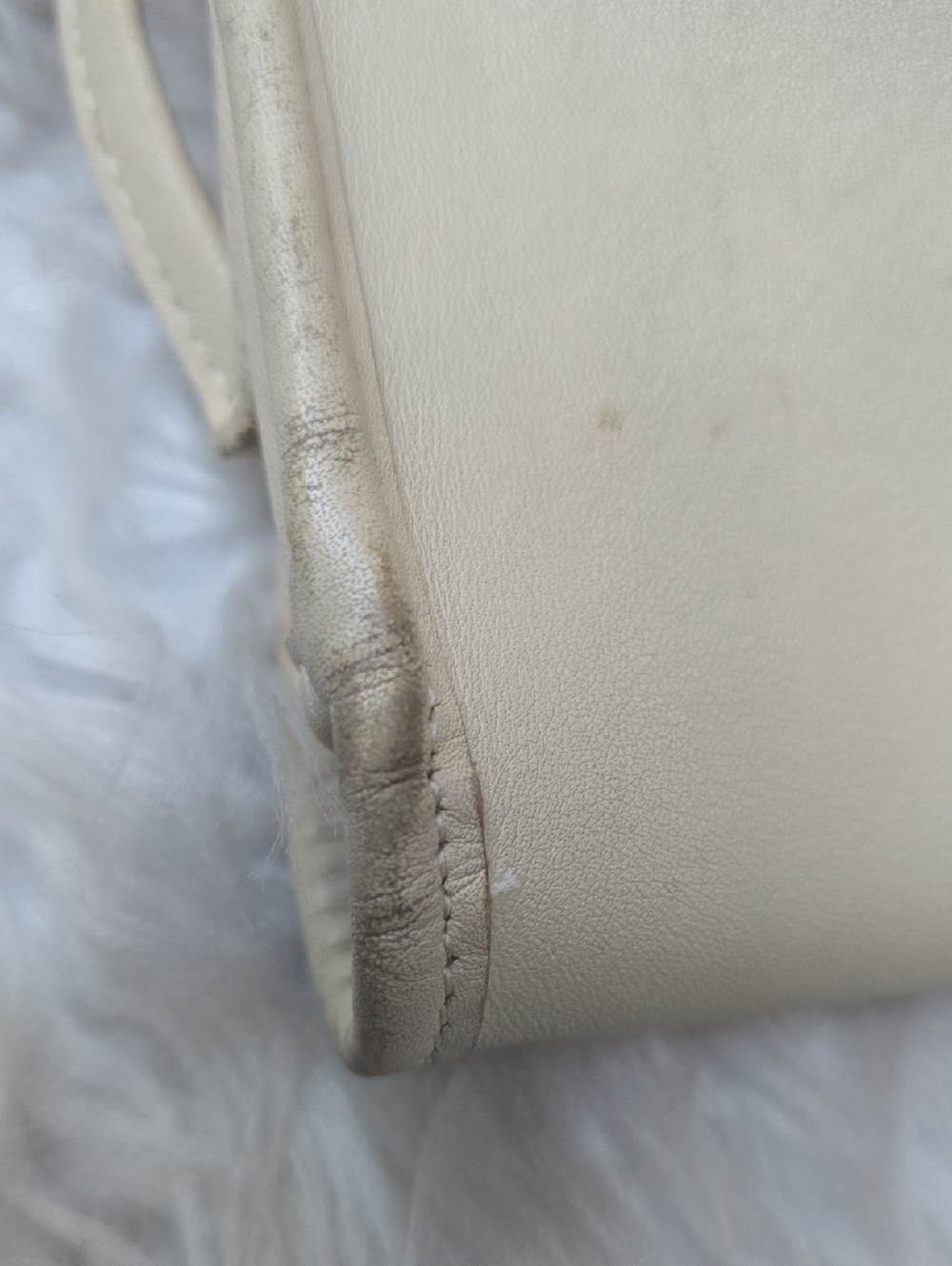 Vintage Coach 1995 Bag Bone Leather Turnlock Crossbody - Picture 8 of 13